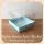 12x12x8.5 Altı Mavi Zemin Beyaz Puantiyeli Karton Üstü Asetat Kutu