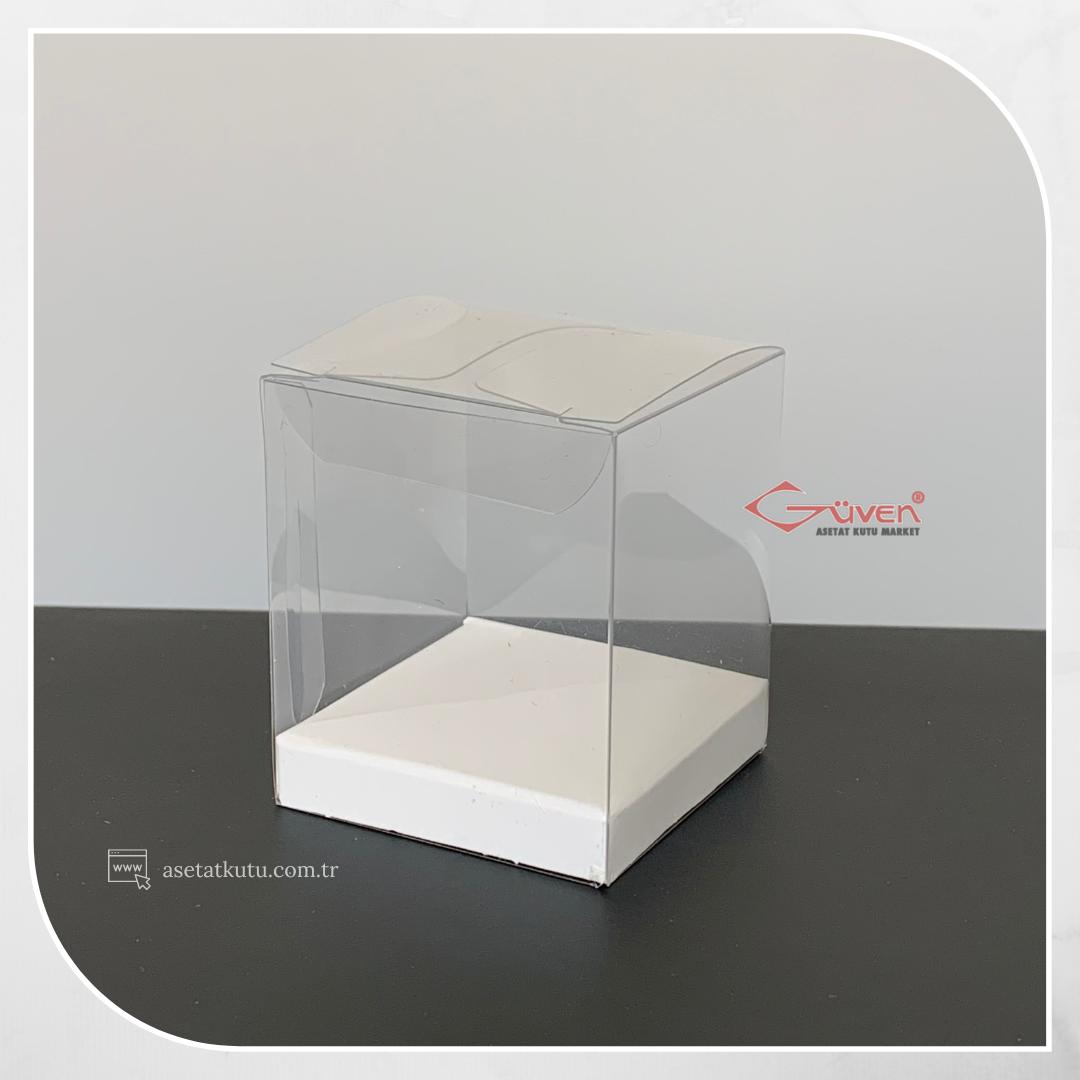 5x5x6 Beyaz İç Yükselticili Otomatik Asetat Kutu