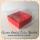 6x6x3.5 Altı Kırmızı Karton Üstü Asetat Kutu