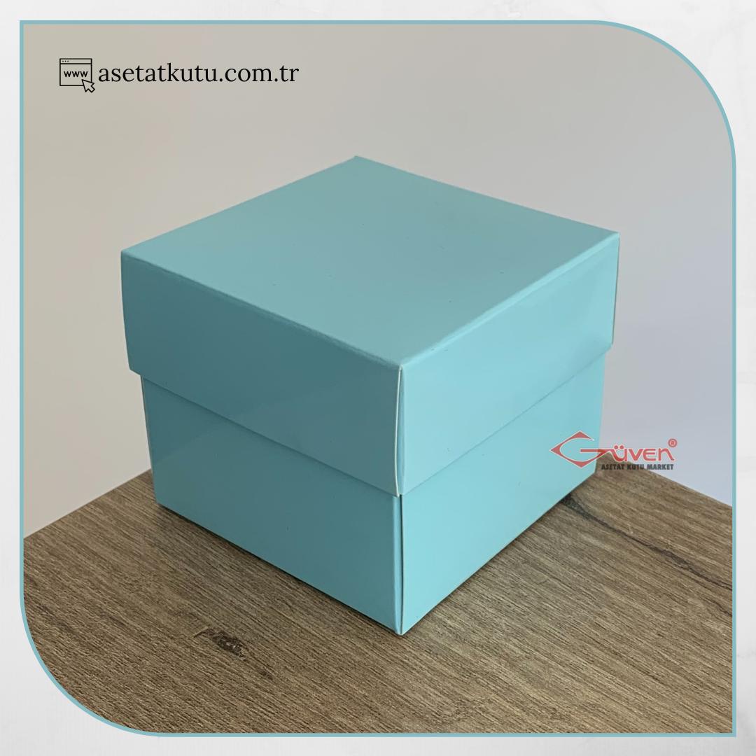 8x8x6.5 Mavi Komple Karton Kutu