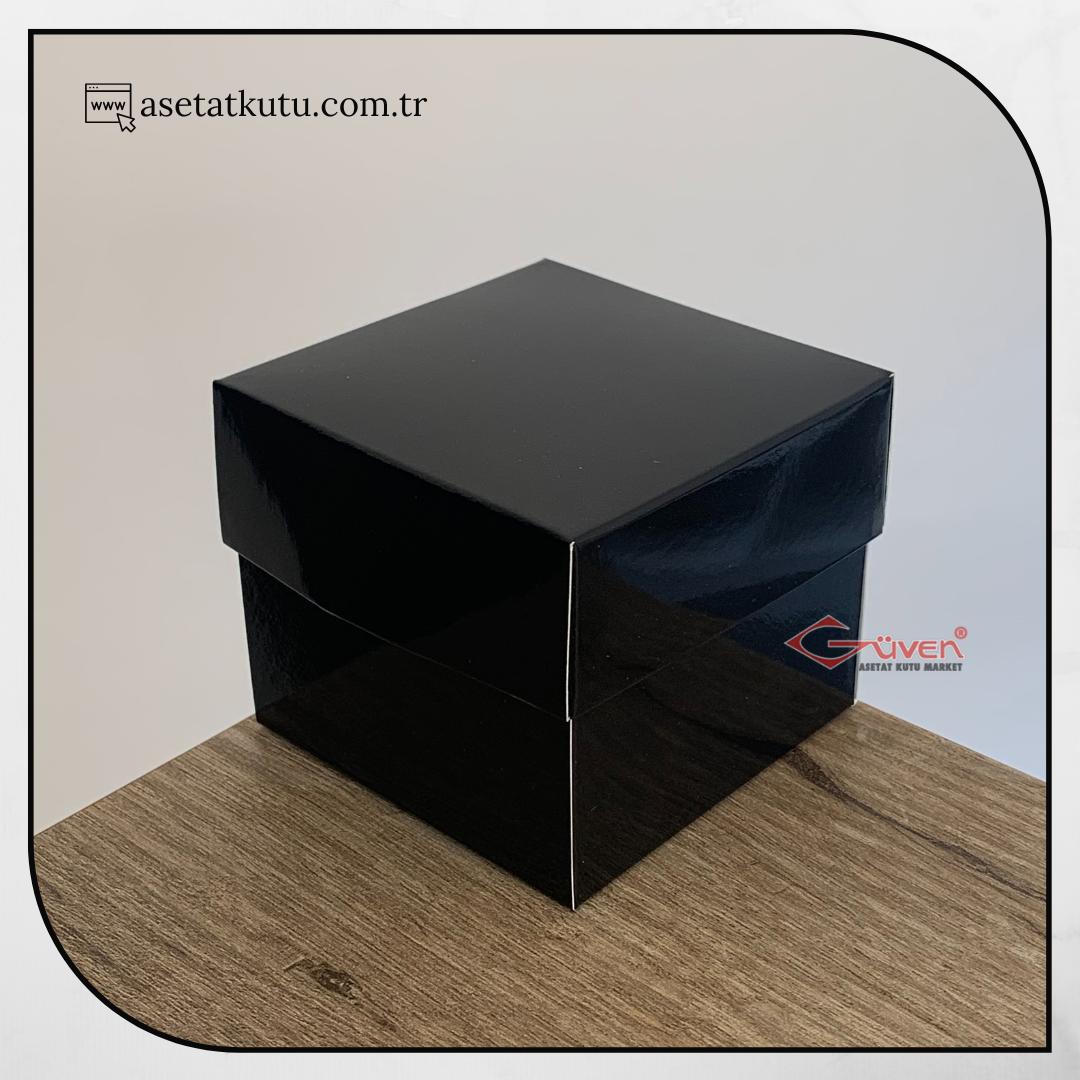 8x8x6.5 Siyah Komple Karton Kutu